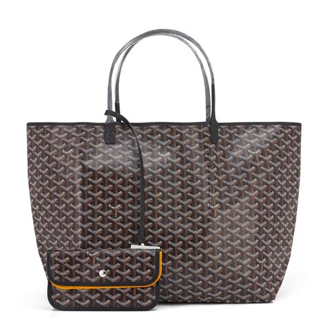 goyard tote diaper bag|black Goyard bag.